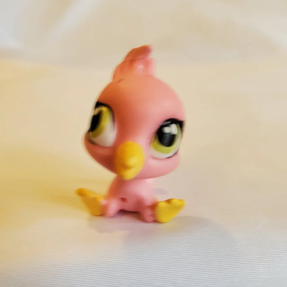 Littlest Pet‎ Shop LPS #3813 Siesta Perez Bird Pink Pet PAWSABILITIES